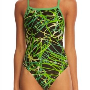 Speedo Spiral Curve Flyback One Piece Swimsuit